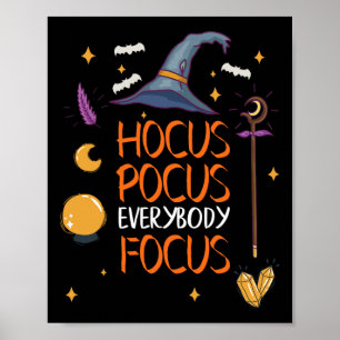 Halloween Hocuss Pocus All Focus Roligt Lacher Poster