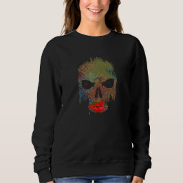 Halloween-högtalad läppskulls ghostface Costume T Shirt
