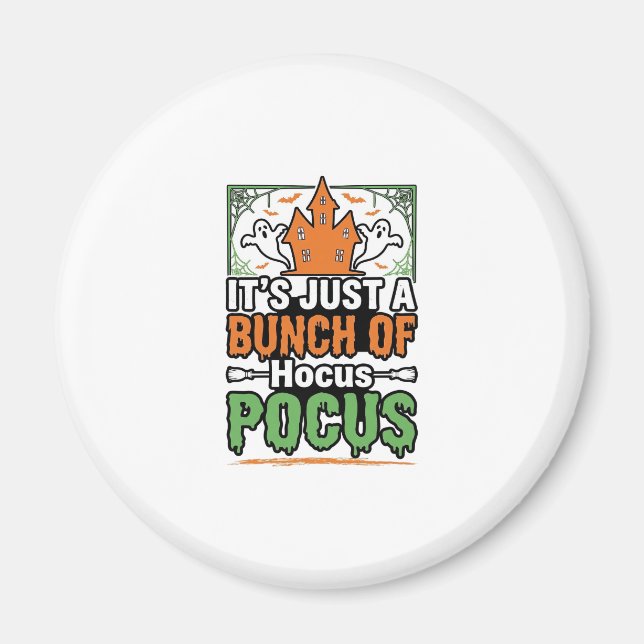 Halloween Hokus Pokus Citat Vektor Design_1 Magnet (Framsidan)