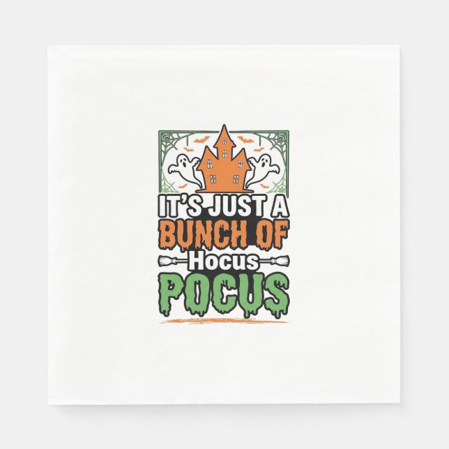 Halloween Hokus Pokus Citat Vektor Design_1 Pappersservett (Framsidan)