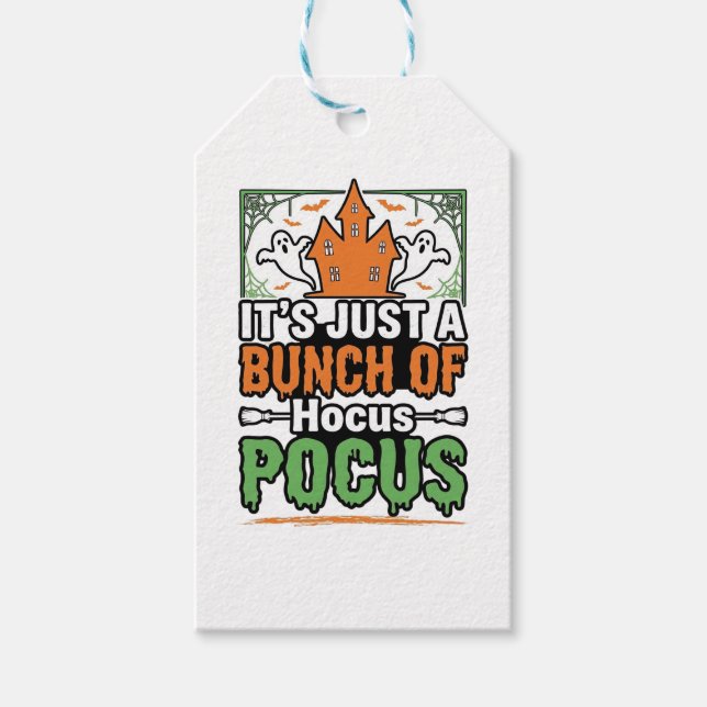 Halloween Hokus Pokus Citat Vektor Design_1 Presentetikett (Framsidan)