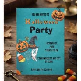 Halloween Holiday Inbjudan Halloween Inbjudan