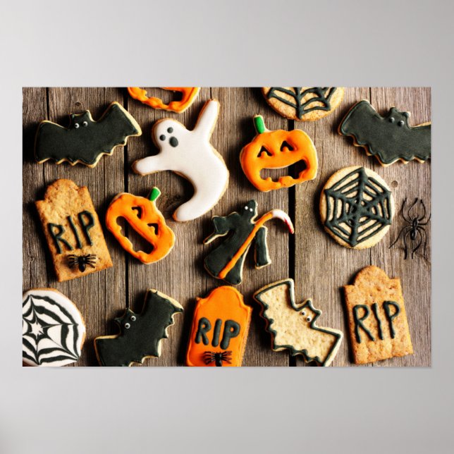 Halloween Homemade Gingerbröd Cookies Poster (Framsidan)