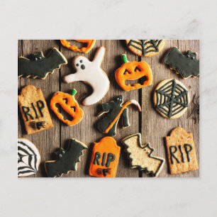 Halloween Homemade Gingerbröd Cookies Vykort