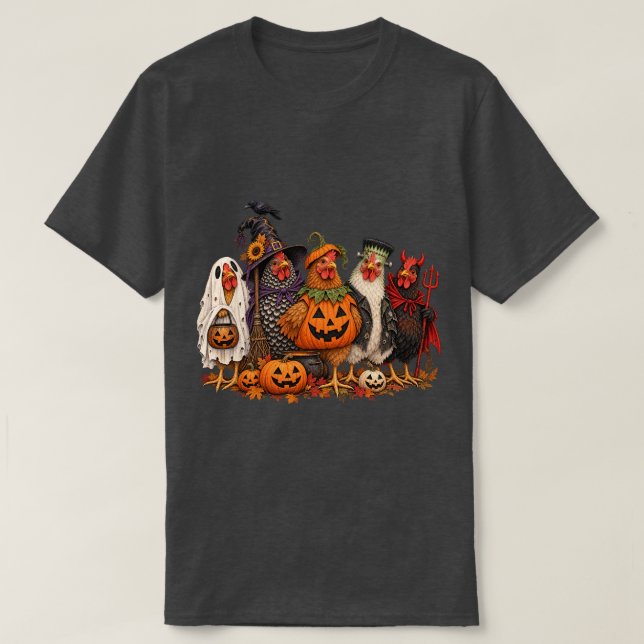 Halloween höns t shirt (Design framsida)