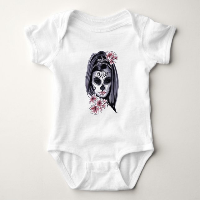 Halloween honsocker Skull T Shirt (Framsida)