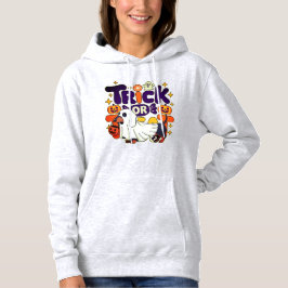 Halloween-hoodie med 'Trick or Treat'-tema T Shirt