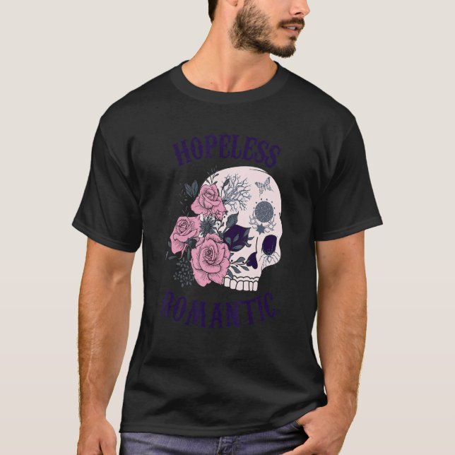 Halloween Hopless Romantic T Shirt (Framsida)