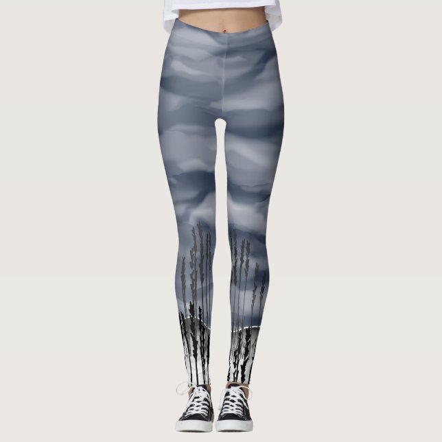 Halloween Horror Creepy Cornfield Leggings (Framsida)