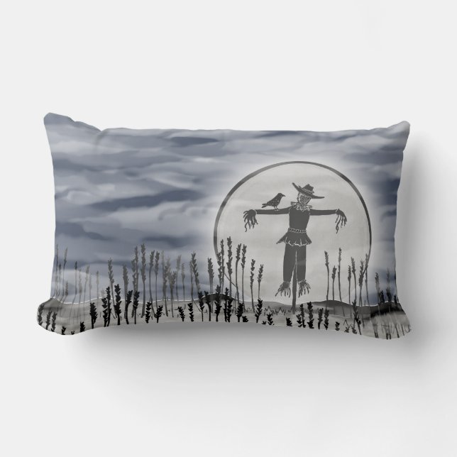 Halloween Horror Fågelskrämma Throw Cushion Lumbarkudde (Framsida)