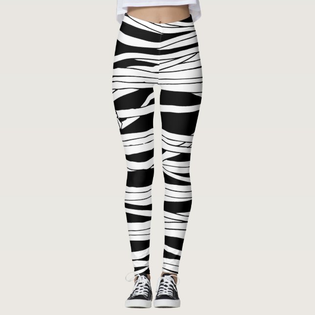Halloween Horror Movie Mummy Bandages Leggings (Framsida)
