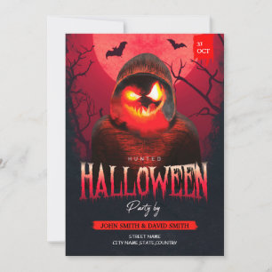 Halloween Horror Natten Party Inbjudningar