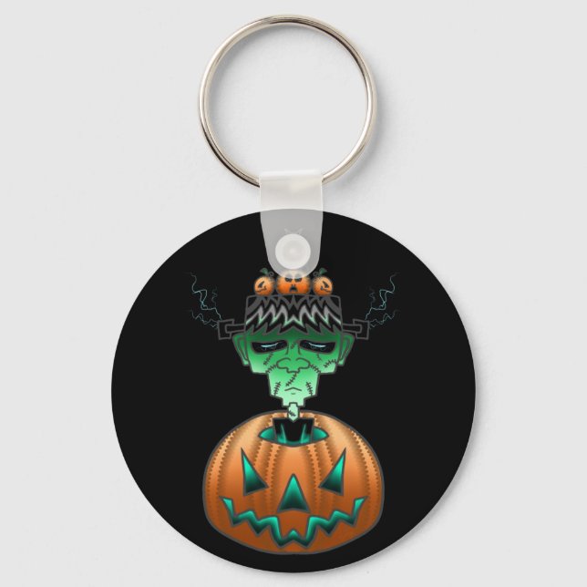 Halloween Horror Punk Zombie Nyckelring (Framsida)