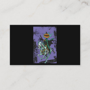 Halloween Horror Skeleton Cowboy Riding Horse Hall Visitkort