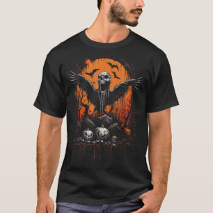 Halloween Horror Spooky Scary Creepy Jack O Lanter T Shirt