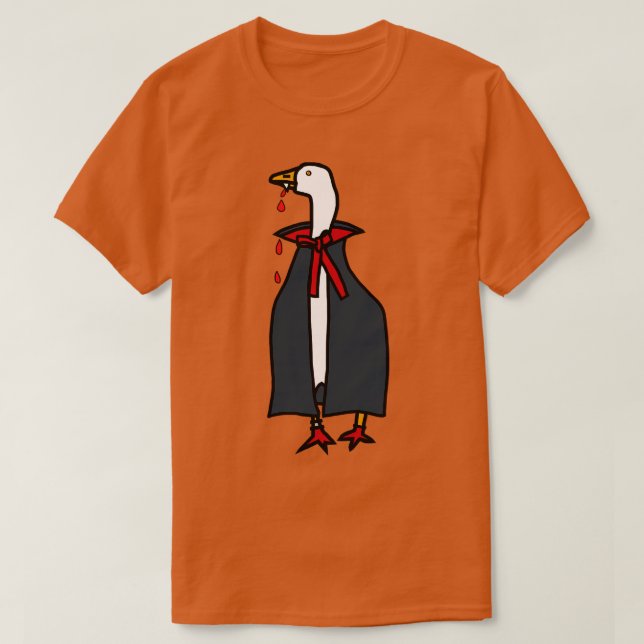 Halloween Horror Vampire Gaming Goose T Shirt (Design framsida)