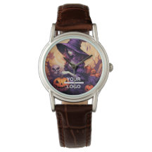 Halloween Horror Witch Business Logotyp Watch