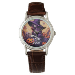 Halloween Horror Witch Business Logotyp Watch Armbandsur