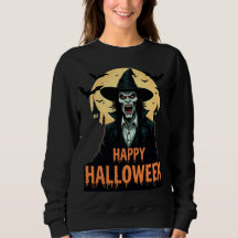 Halloween Horror Witch med Red Ögon