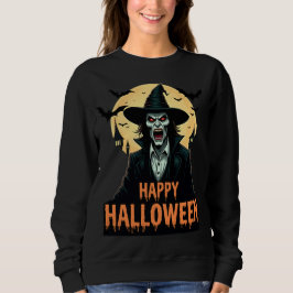 Halloween Horror Witch med Red Ögon T Shirt