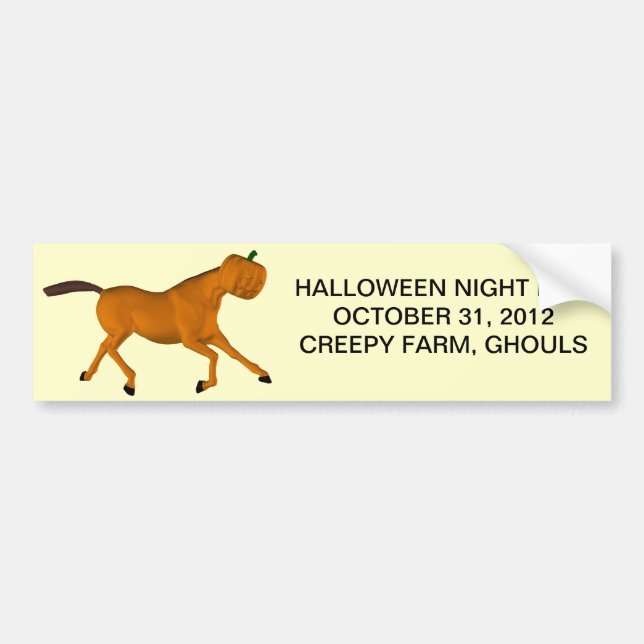Halloween Horse Bildekal (Framsidan)