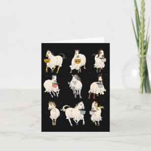 Halloween Horse Ghost Boo Pumpkin Costume För mana Kort