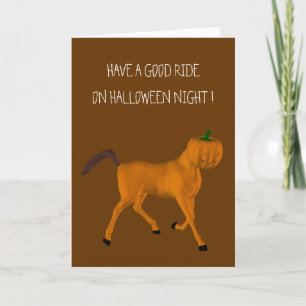 Halloween Horse Kort