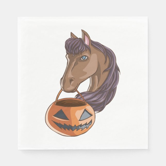 Halloween Horse Pappersservett (Framsidan)