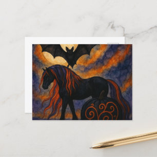 Halloween Horse Vykort