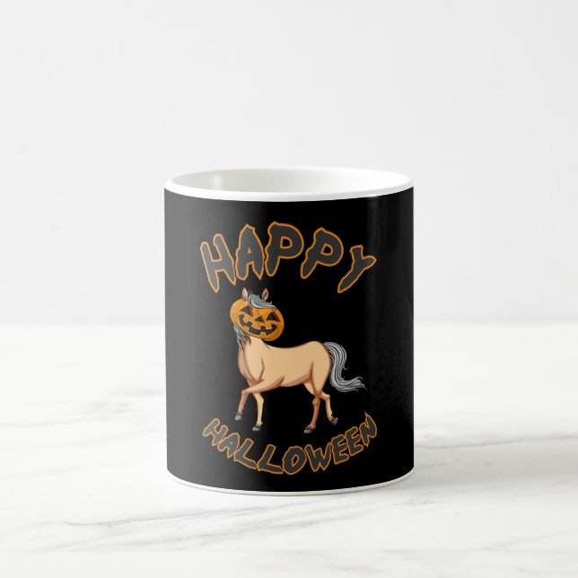 Halloween Horses Pumpkin Horror Gift Idea Kaffemugg (Center)