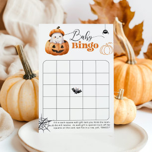 Halloween höst baby shower bingo spel