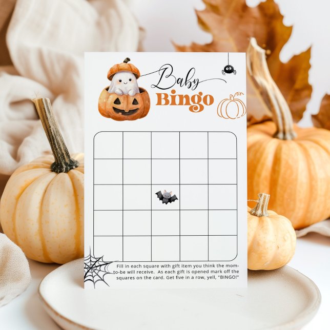 Halloween höst baby shower bingo spel (Skapare uppladdad)
