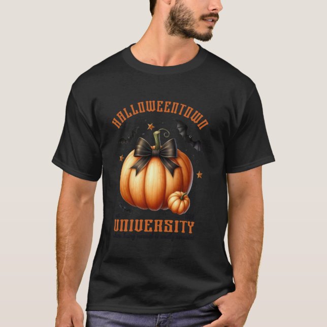 Halloween Höst Fall Pumpa T Shirt (Framsida)