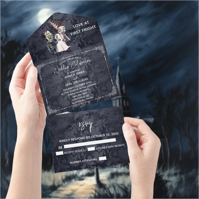 Halloween Höst Oktober Frankensteins Brud Par A (Skapare uppladdad)