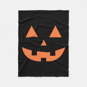 Halloween Höst Skräck Jack O' Lantern Pumpa Fleecefilt