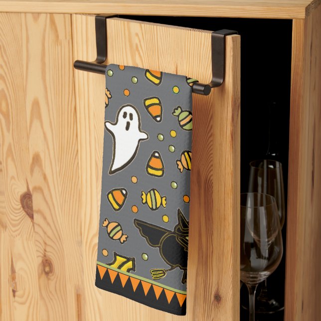 Halloween Hostess Gift Decor Kökshandduk (Thirds Fold)