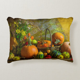 Halloween-höstfällning Pumpkin-inställning Bord Prydnadskudde