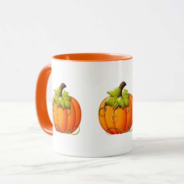 Halloween/höstpumpamugg Mugg (Framsida vänster)