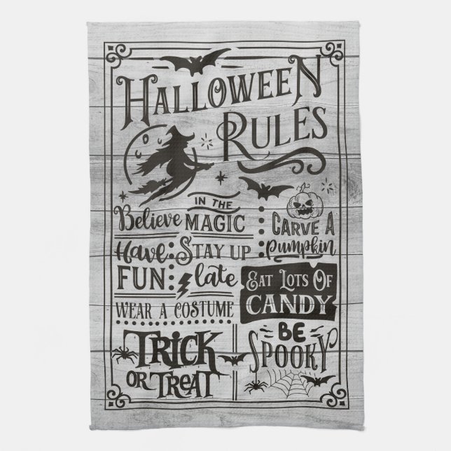 Halloween House1 Regler Kitchen Towels Kökshandduk (Vertikal)
