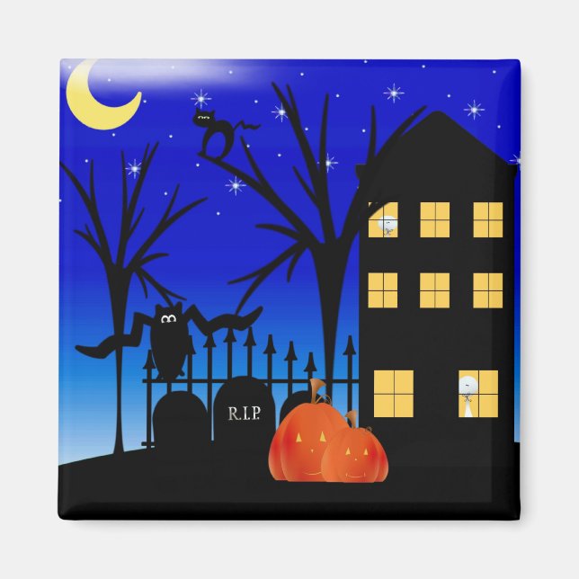 Halloween House Magnet (Framsidan)