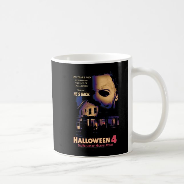 Halloween House och Mask Kaffemugg (Höger)