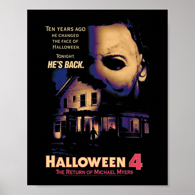 Halloween House och Mask Poster (Framsidan)