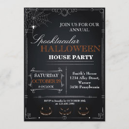 Halloween House Party-inbjudan Inbjudningar