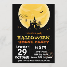 Halloween House Party-inbjudan