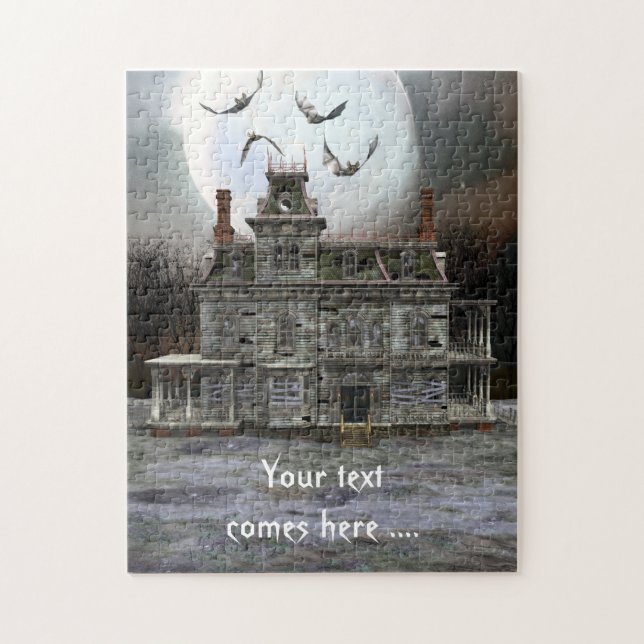 Halloween House Puzzle Pussel (Vertikal)