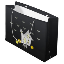 Halloween House, Svarta katter, Fladdermus, Pumpki