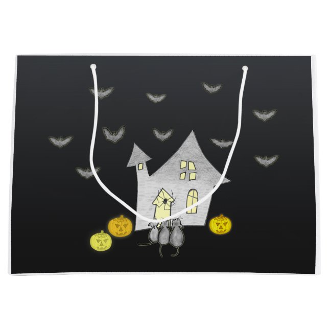 Halloween House, Svarta katter, Fladdermus, Pumpki (Framsidan)