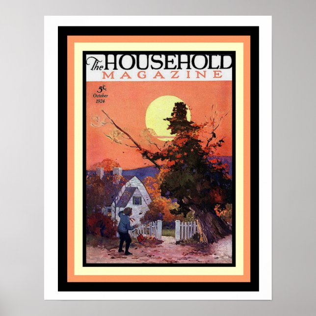 Halloween Household Magazine Cover Poster 16 x 20 (Framsidan)