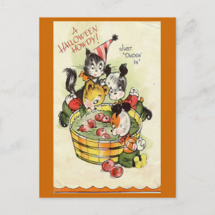 Halloween Howdy-Vintage Halloween-kort Vykort