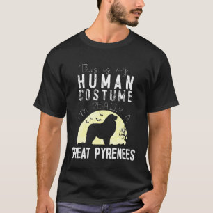 Halloween Human Costume Belgium Malinois Måne Silh T Shirt